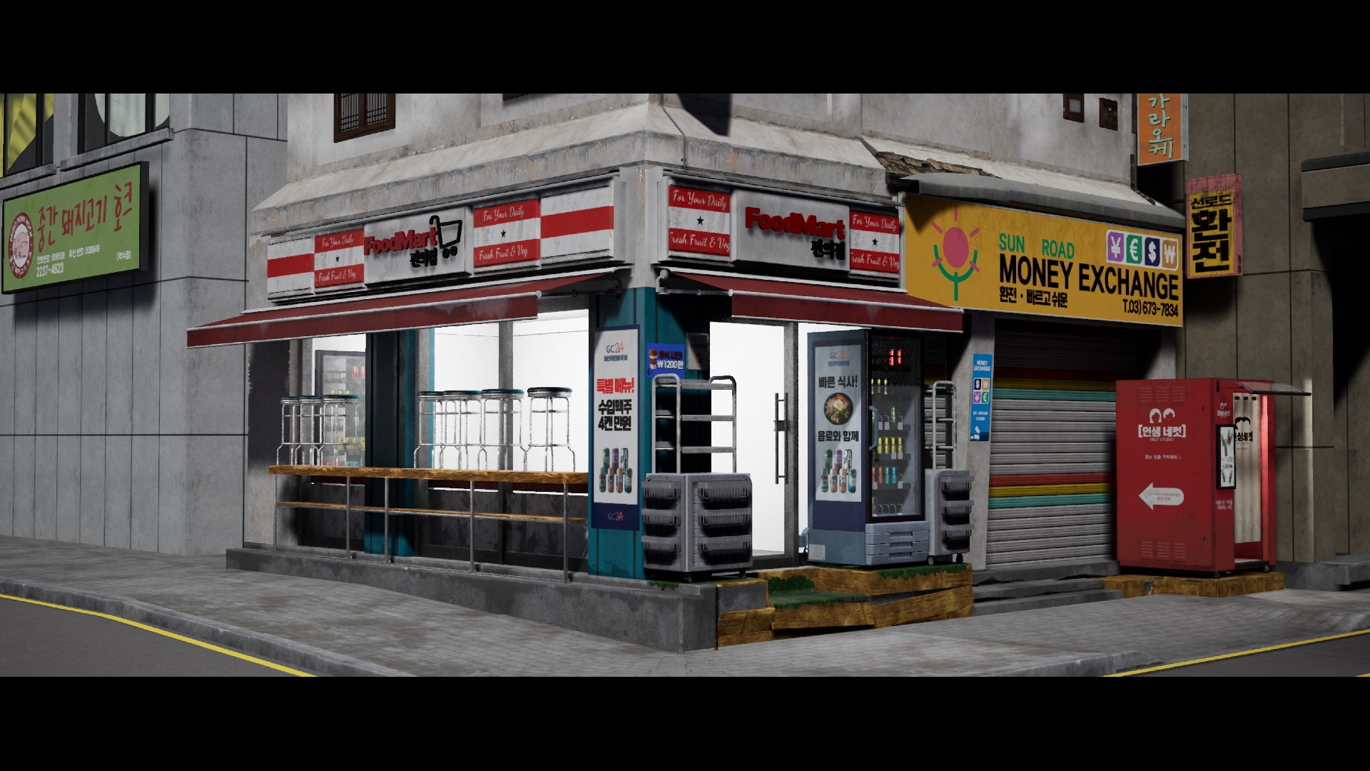 Korean Corner Store, 카테고리 배경 UE 마켓플레이스